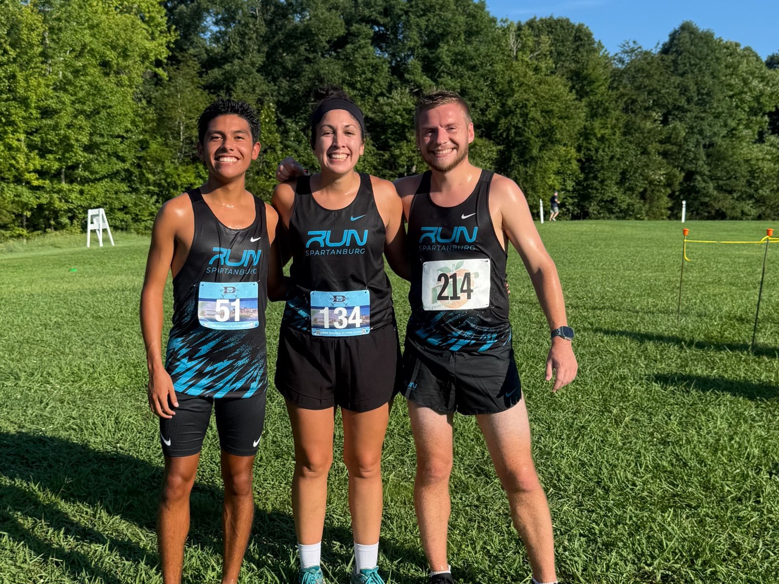 Run Spartanburg teammates after a cross country race